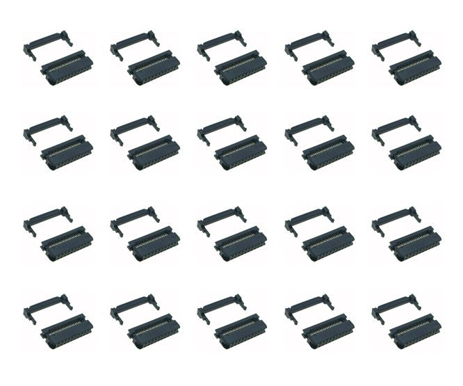 EIE Socket Idc 20W with Strain-Relief - 108/TRAY
