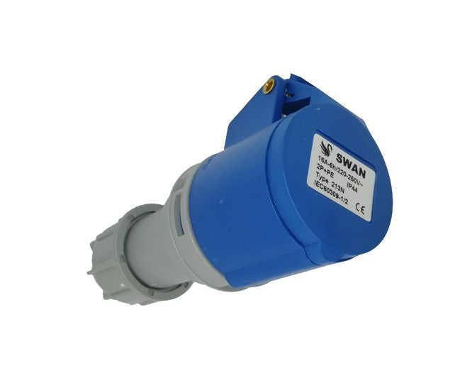 Swan Electric Inline Industrial Coupler Socket 16A-32A (+E) IP44