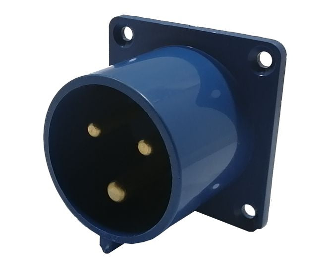 Swan Electric Industrial Panel Mount Plug 16A 2P+E 220V IP44