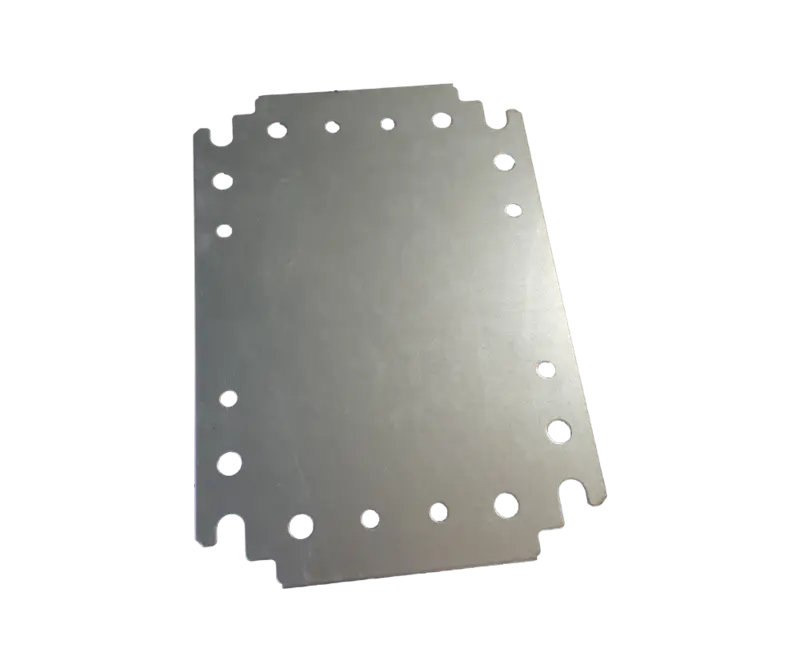 Galvanised steel spare chassis plate for MCE mild steel enclosure