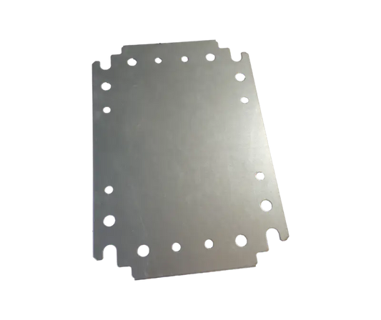 Galvanised steel spare chassis plate for MCE mild steel enclosure