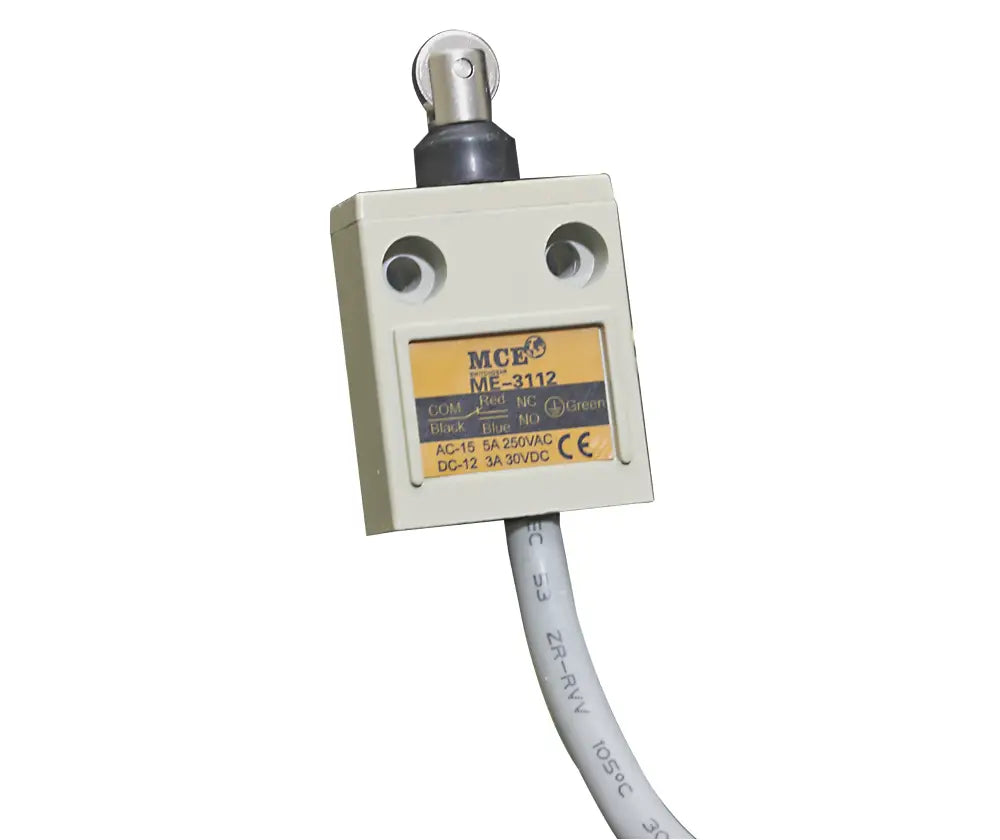 MCE ME-3112 pre-wired in-line roller limit switch rubber boot