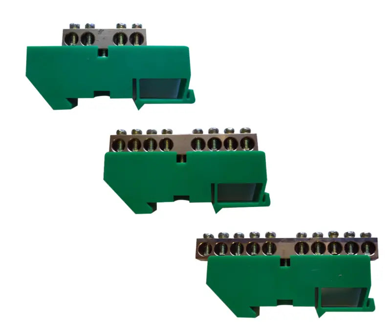 MCE JHS05-0812E clip-on DIN rail earth bar