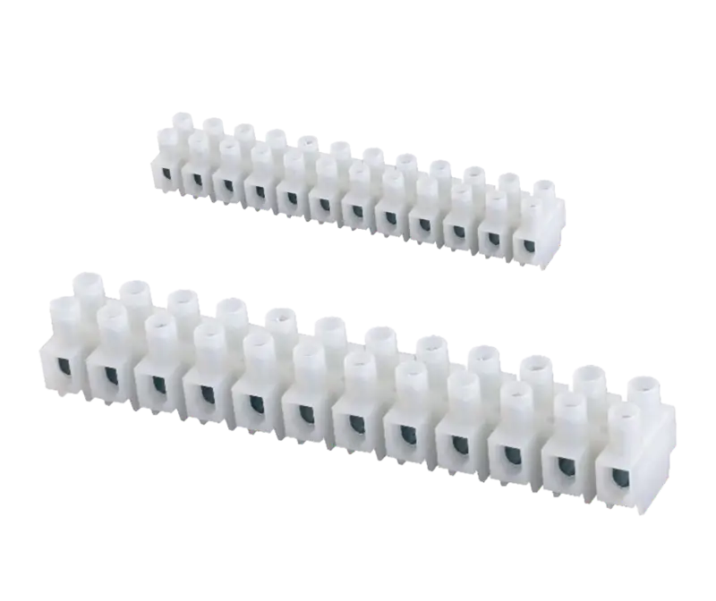 MCE transparent polypropylene terminal block strips