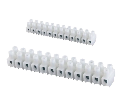 MCE transparent polypropylene terminal block strips