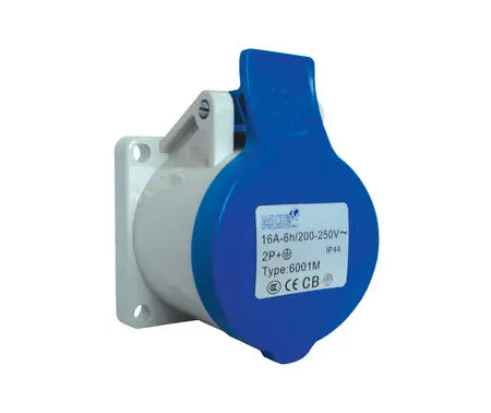 MCE 6001-M mini CEE industrial panel socket 16A IP44 230V