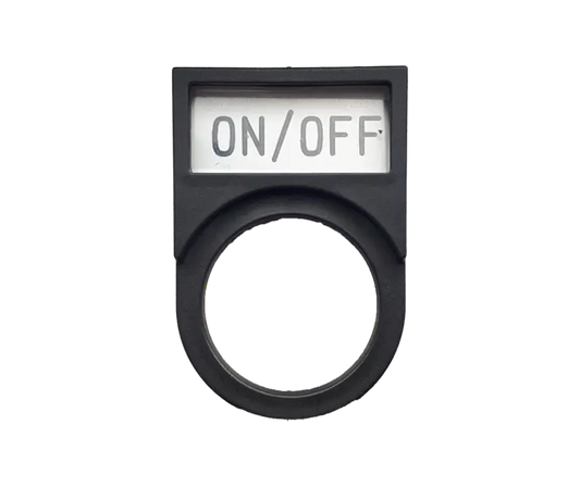 MCE ZB2 plastic legend plate for 22mm pushbuttons