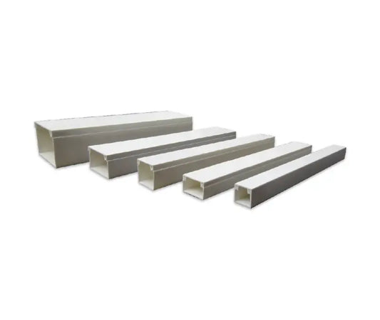 MCE white solid wall PVC trunking