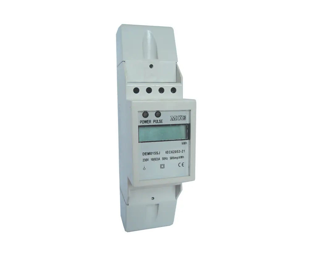 MCE DEM-015SJ 1 phase digital DIN rail kWh meter 10(63)A