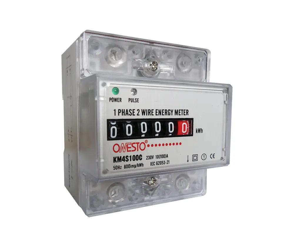 MCE KM4S100C 1 phase counter type kWh meter 10(100)A