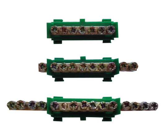 MCE KM13/E clip-on DIN rail earth bar