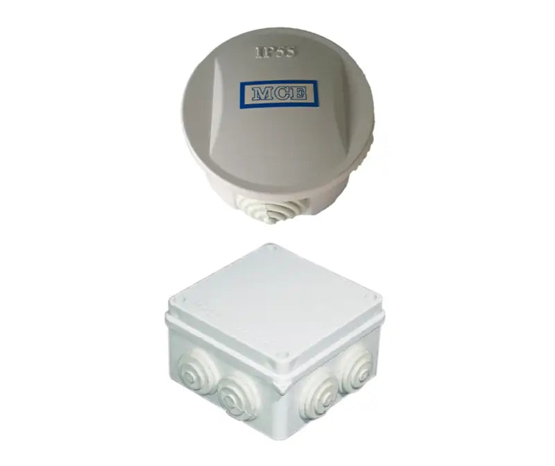 MCE round and square stepped gland junction boxes