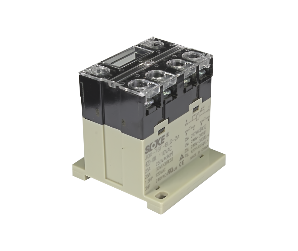 DIN Mount Relay 6 Pin, 25A 2 x N/O