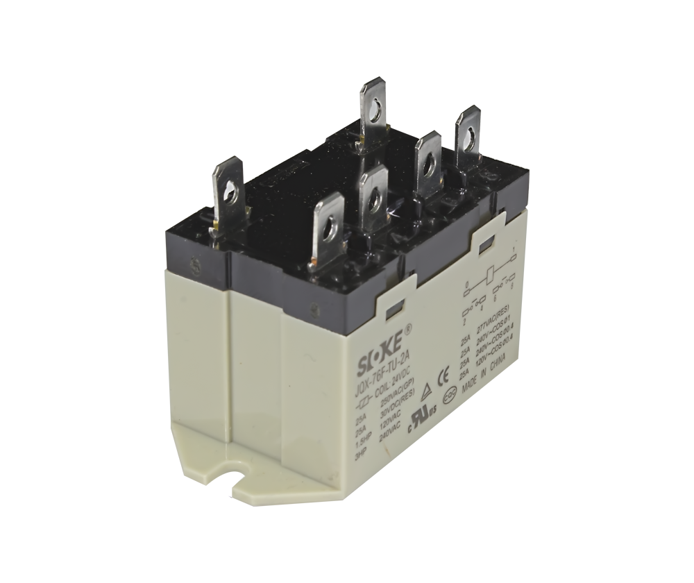 Plug-In Relay 6 Pin, 25A 2 x N/O
