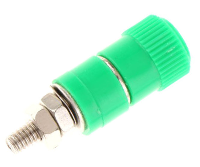 EIE 4mm Banana Socket Green 5A 125V
