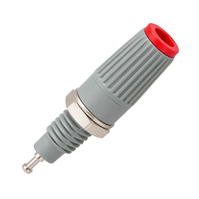 EIE 4mm Banana Socket Grey/Red L=43mm