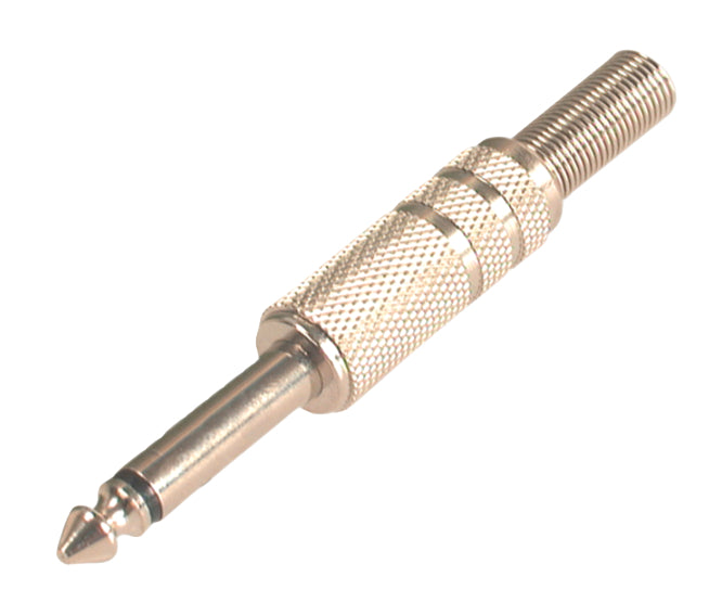 EIE Mono Jack Plug in-Line Metal 6.3mm