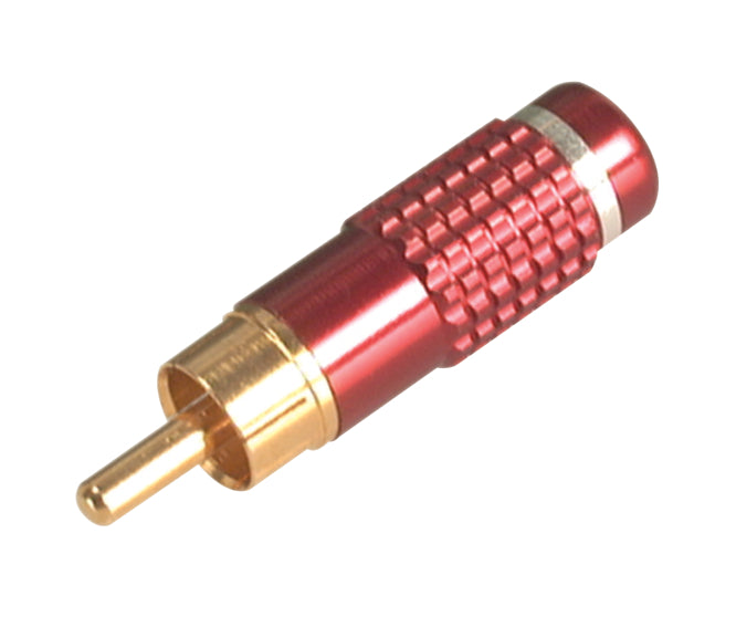 EIE Rca Plug 5mm in-Line Metal & Gold