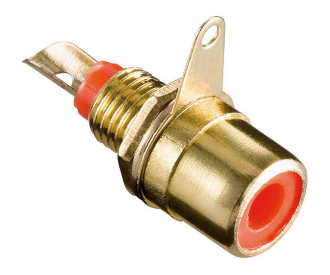 EIE Socket Rca Panel Mount Gold/Pltd