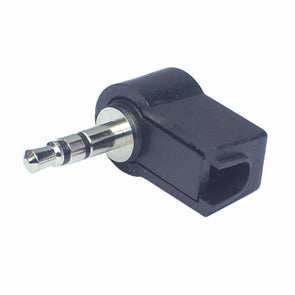 EIE 3.5mm Stereo Plug Right-Angle Black with NO Sleeve