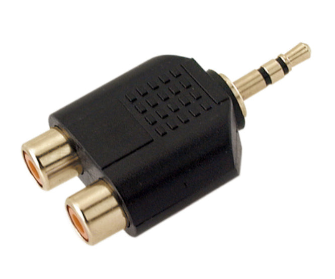 EIE Adapter 3.5 Plug Stereo - 2XRCA Socket