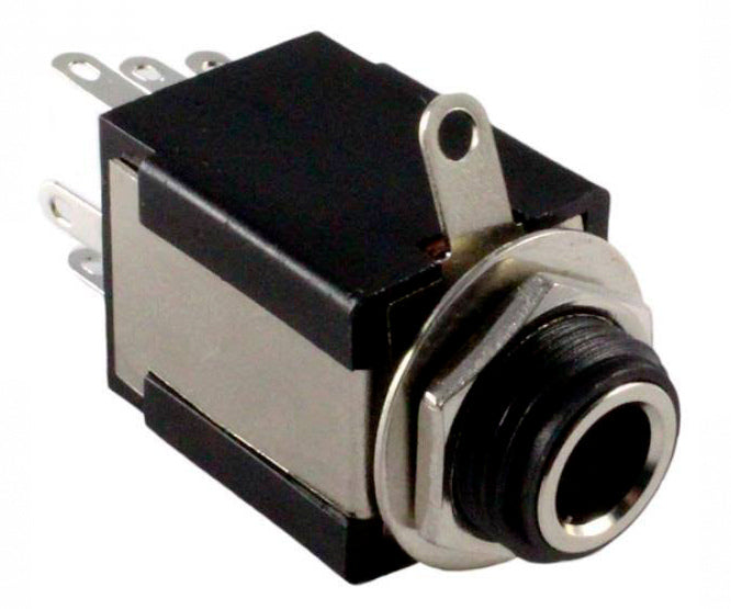 EIE 6.3mm Stereo Socket P/Mount Box Insulated 9PIN