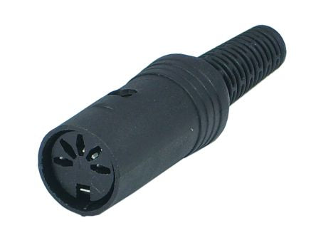 EIE Socket DIN in-Line Str 5W 180D