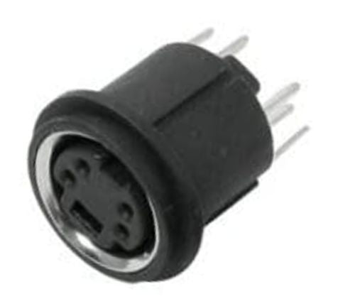 EIE Socket Mini-DIN 4 Way PCB Str