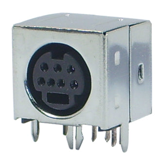 EIE Socket Mini-DIN Right-Angle PCB