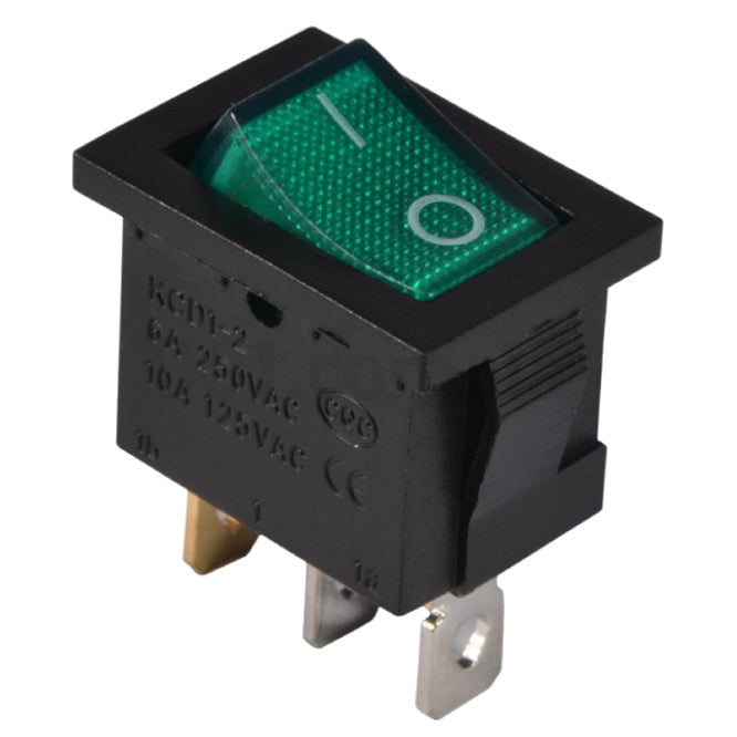 Daier Rocker Switch Illuminated 12V 15A Spst 13x19