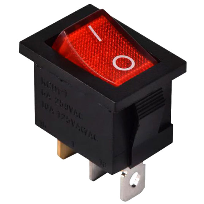 Daier Rocker Switch Illuminated 12V 15A Spst 13x19