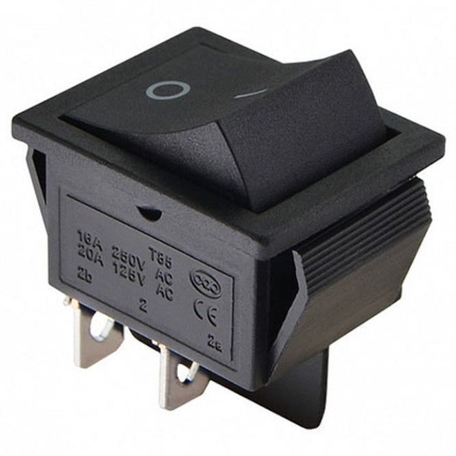 Daier Rocker Switch Dpst Momentary Off-(on)