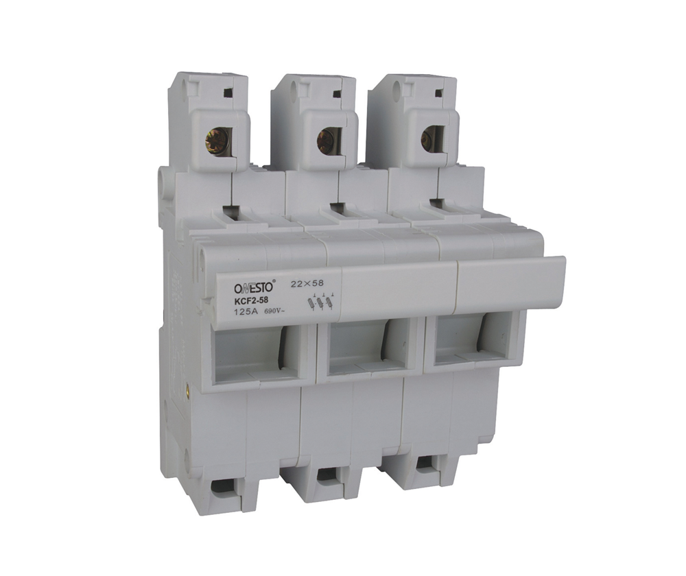 DIN Fuse Holder 22x58mm, 125A | Onesto Panel-Mount Fuse Carrier