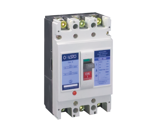 MCCB 100S Frame, 32A-100A, 25kA - 3 Pole & 4 Pole Onesto KCM1