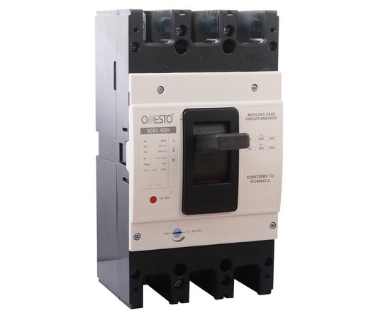 MCCB 400H Frame Electronic Trip, 250A-400A, 50kA - 3 Pole & 4 Pole Onesto KCM5