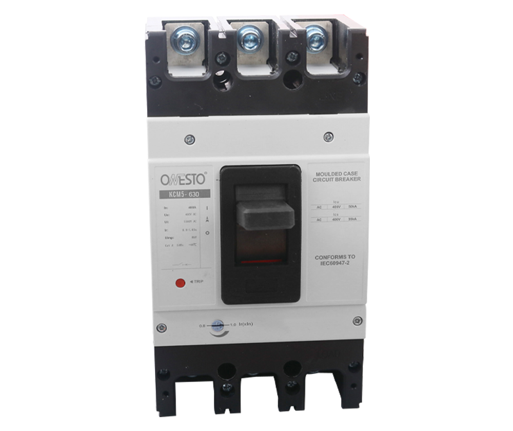 MCCB 630H Frame Electronic Trip, 400A-630A, 50kA - 3 Pole & 4 Pole | Onesto KCM5