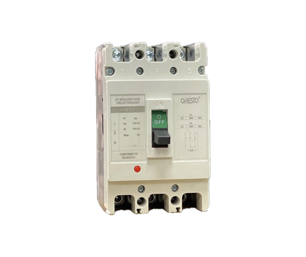 DC MCCB 125 Frame, 63A-125A - 3 Pole & 4 Pole | Onesto KCMD