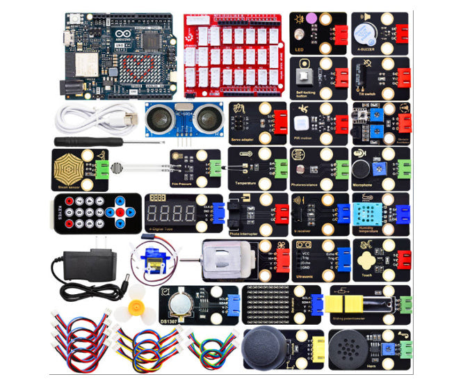 Keyestudio Sensor Assortment / Kit 24PCS with Arduino Uno R4 & Wifi