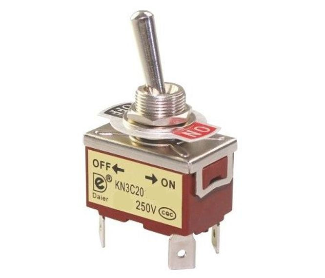 Large Toggle Switch Dpst on-Off 15A 250V Lug | Zisabo