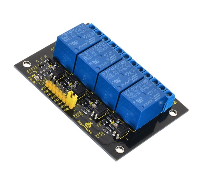 Keyestudio 4-CHANNEL Relay Board with 5V Coils