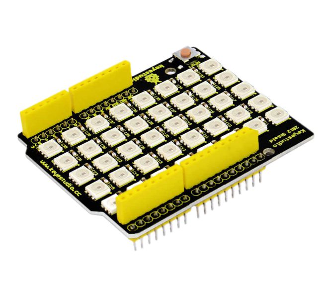 Keyestudio 40 LED Rgb WS2812 Pixel Matrix Shield
