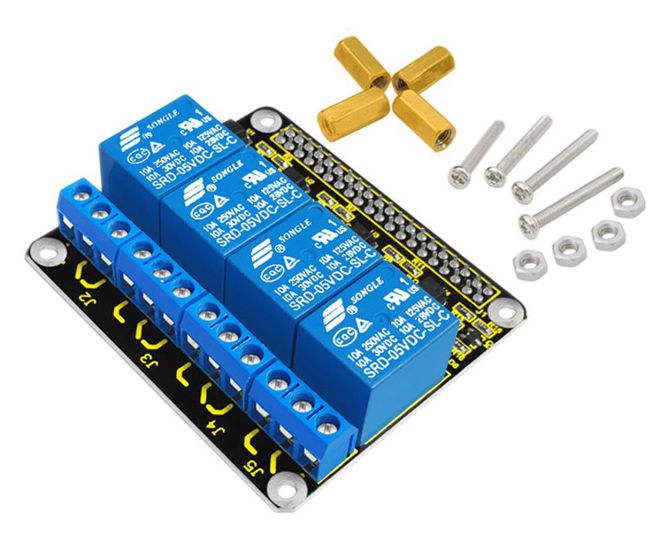 Keyestudio 4-CH Relay 5V-COIL Shield Board