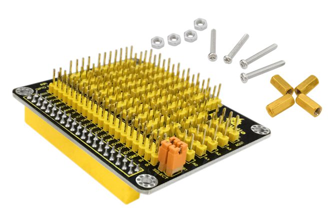 Keyestudio Rpi Gpio Shield with PCF8591 Ad/Da for Raspberry Pi