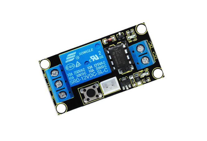 Keyestudio Relay Module with on-Off Button 12VDC Coil
