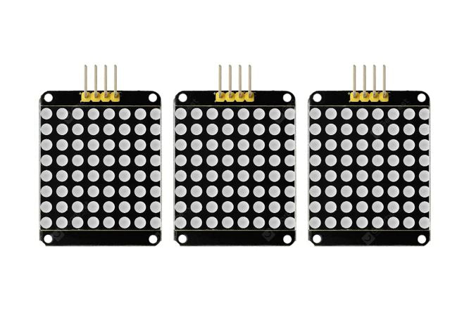 Keyestudio Red C/C I2C 8x8 LED Dot Matrix Module - 3/BAG