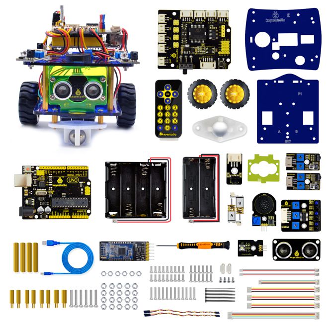 Keyestudio Desktop Mini Bluetooth Smart Car V3.0 Kit