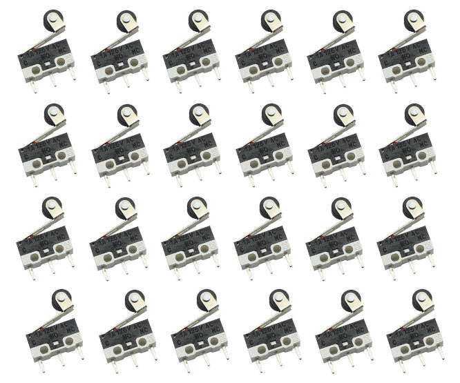Daier Sub-Mini Micro Limit Switch SPDT PCB Roller