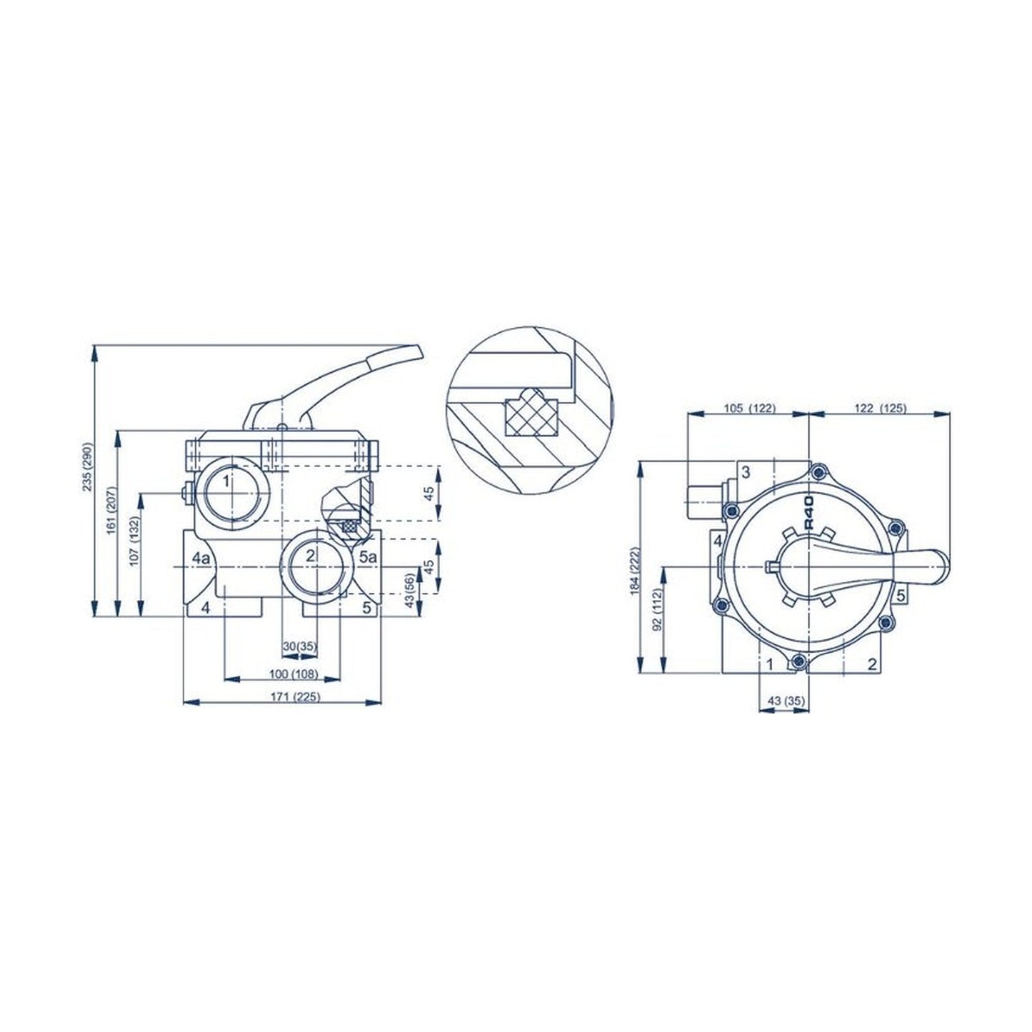 BADU | Koi Pond or Water Feature Filter, Side Mounted High Rate, Koi Range