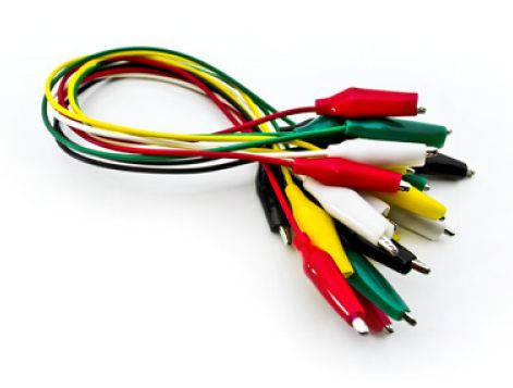 EIE Crocodile Clip Lead Set Various COLOURS-10 Leads