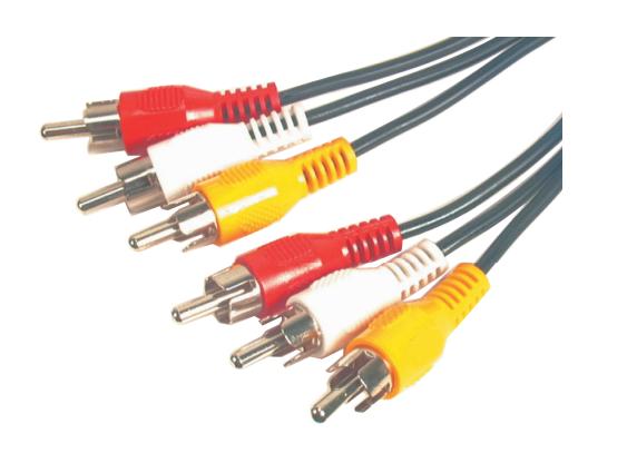 EIE Lead 3XRCA PLUG-3XRCA Plug 1m